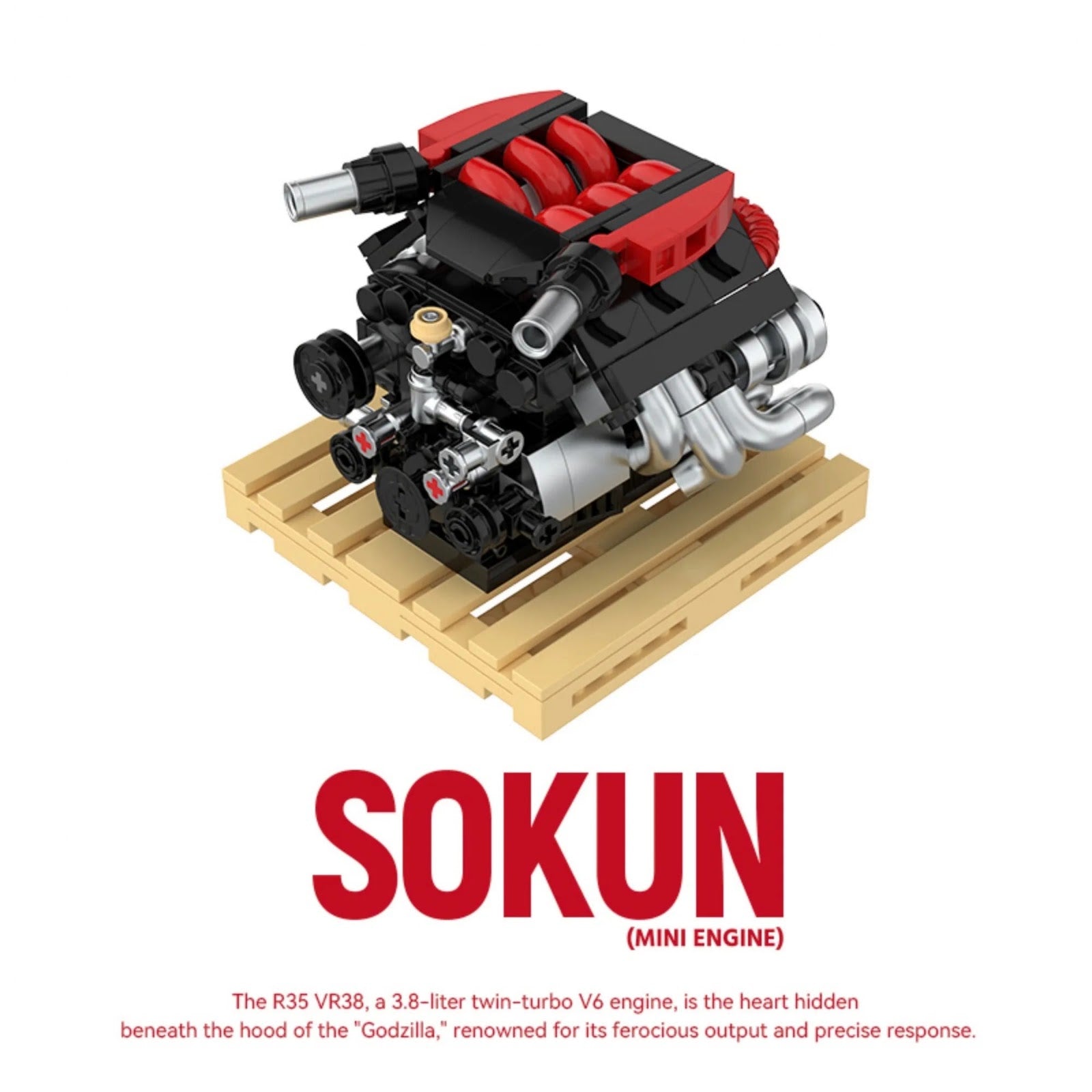 POWERBUILD PB8869E - Nissan R35 VR38DETT Engine - vue 4 | Power Blockz