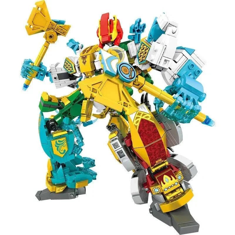 Transforming Mecha Robot Therion Totems Bricks Toy | 868pcs - Transforming Mecha Robot Therion Totems Bricks Toy - vue 3 | Power Blockz