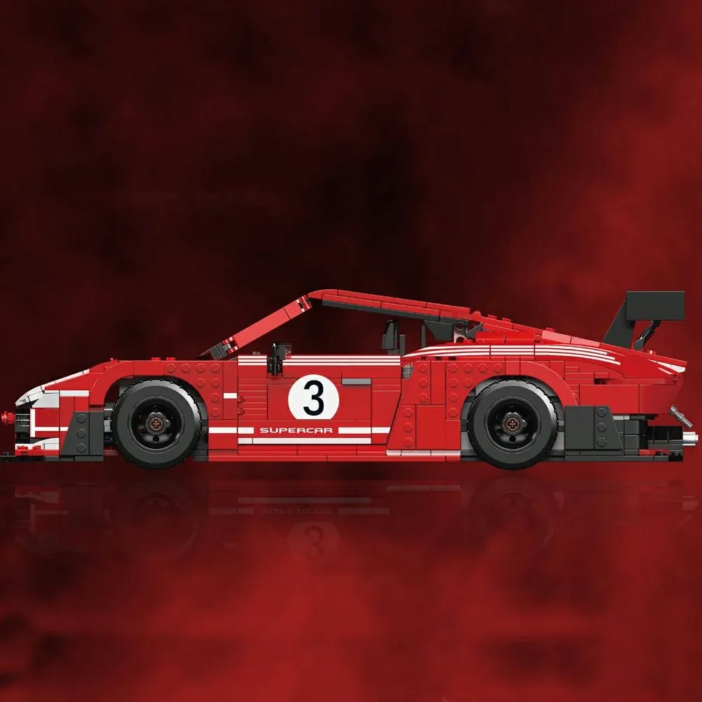 Mould King 10167 - Widebody 911 GT2 Rs Track Racer - vue 2 | Power Blockz
