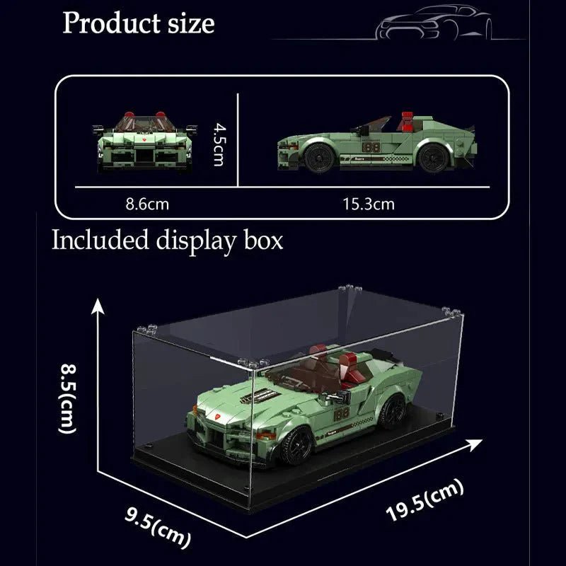 Mould King 27046 - Mini JDM Turbo Sport Coupe - vue 6 | Power Blockz