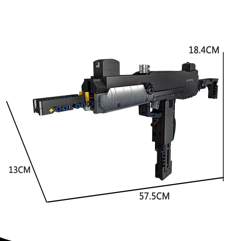 Jiestar 58021 - Tech UZI Sub Machine - vue 3 | Power Blockz