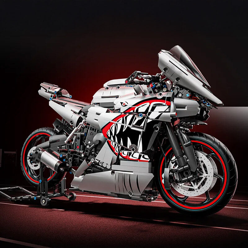 TQM X6601 - Gunmetal Shark Japanese Sportbike - vue 2 | Power Blockz
