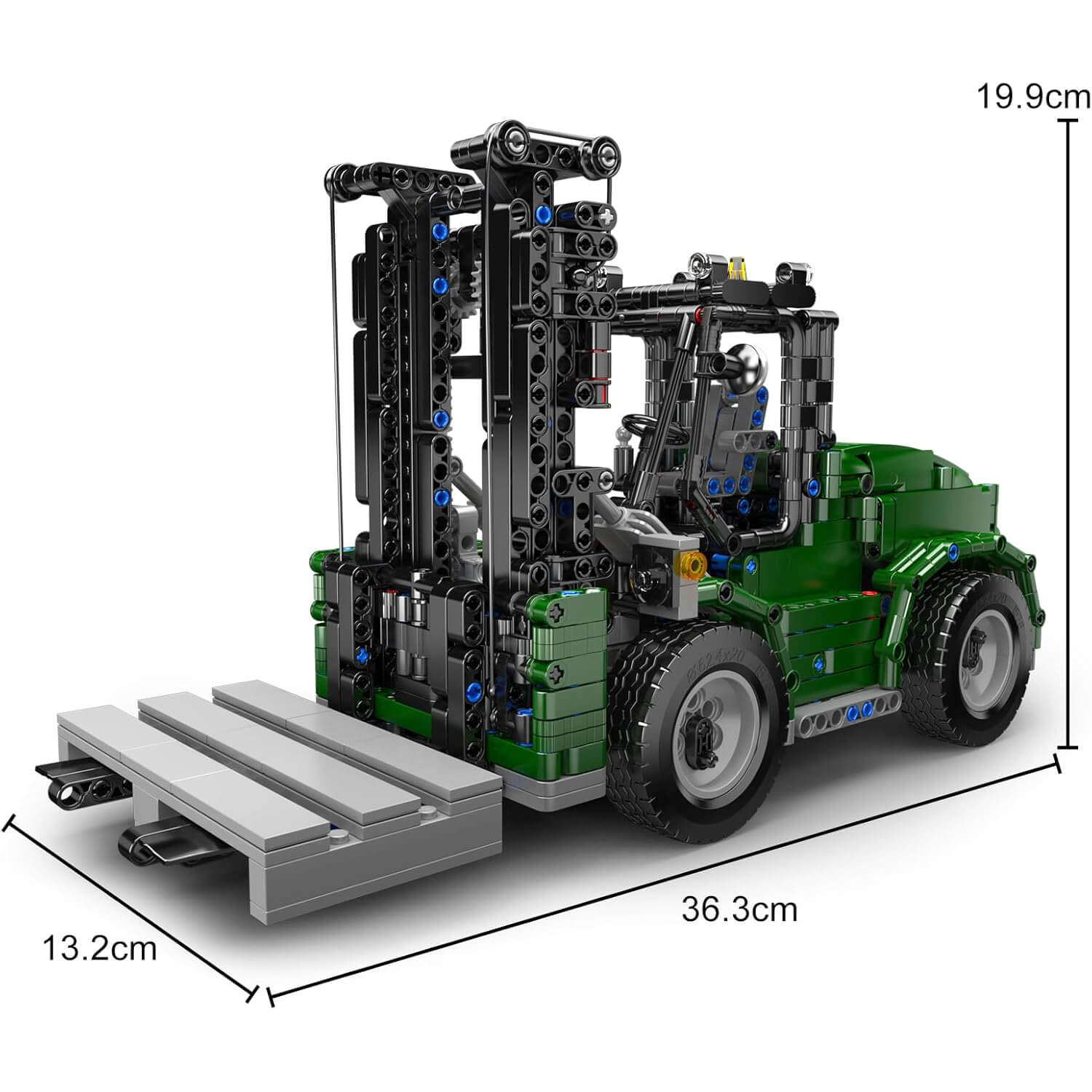 Mould King 20050 - Industrial Heavy Forklift - vue 8 | Power Blockz
