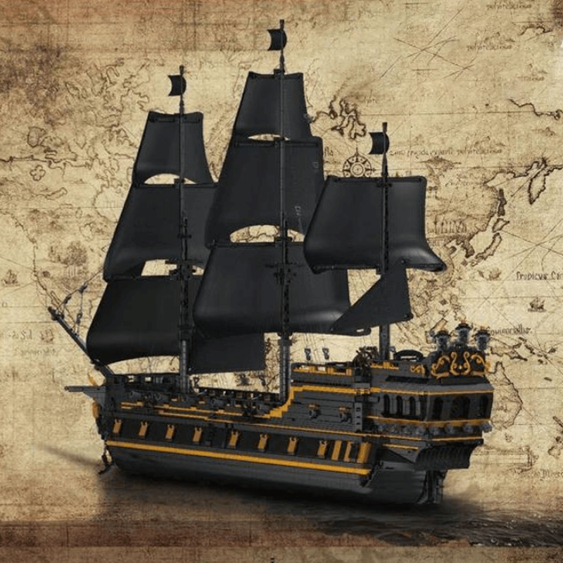 Mould King 13199 - Black Pirate Ship - vue 2 | Power Blockz