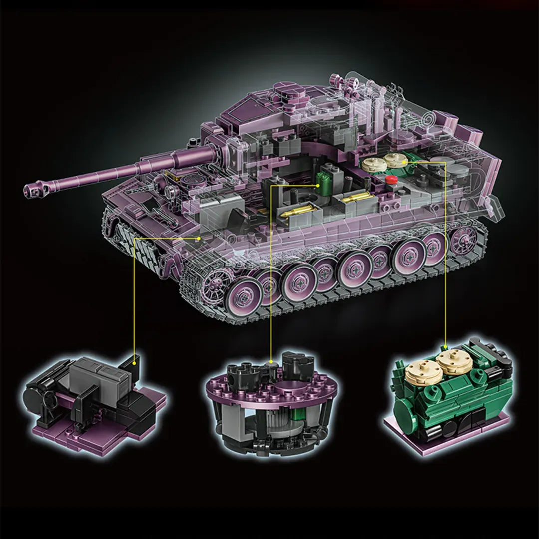 12GO 97009 - The Tiger Heavy Tank - vue 4 | Power Blockz