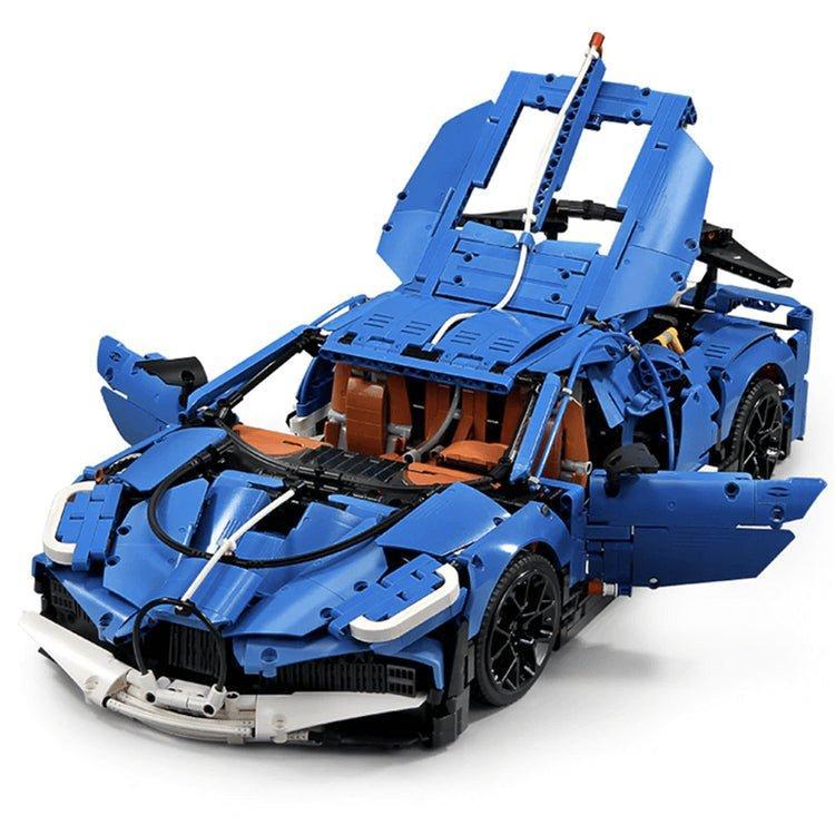 Mould King 13125 - Aerodynamic W16 Chiron Hyper Beast - vue 13 | Power Blockz