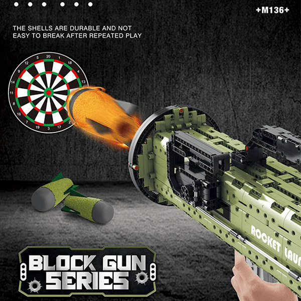 Reobrix 77027 - M136 AT-4 Anti Tank Grenade Launcher - vue 8 | Power Blockz