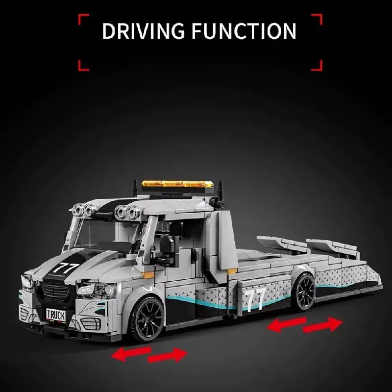 Leyi 31067 - Tow Truck With Trailer - vue 8 | Power Blockz