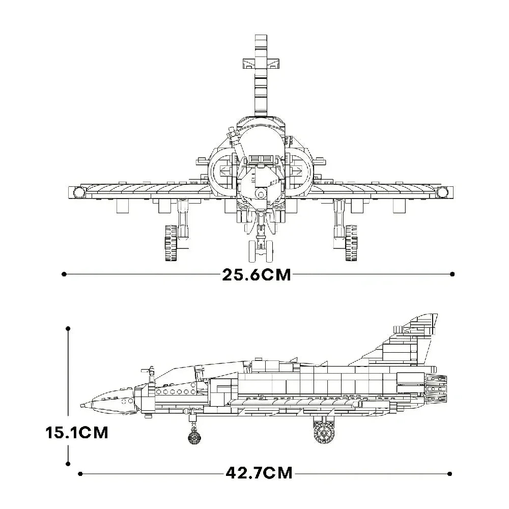 Reobrix 33044 - Mirage 2000 - vue 5 | Power Blockz