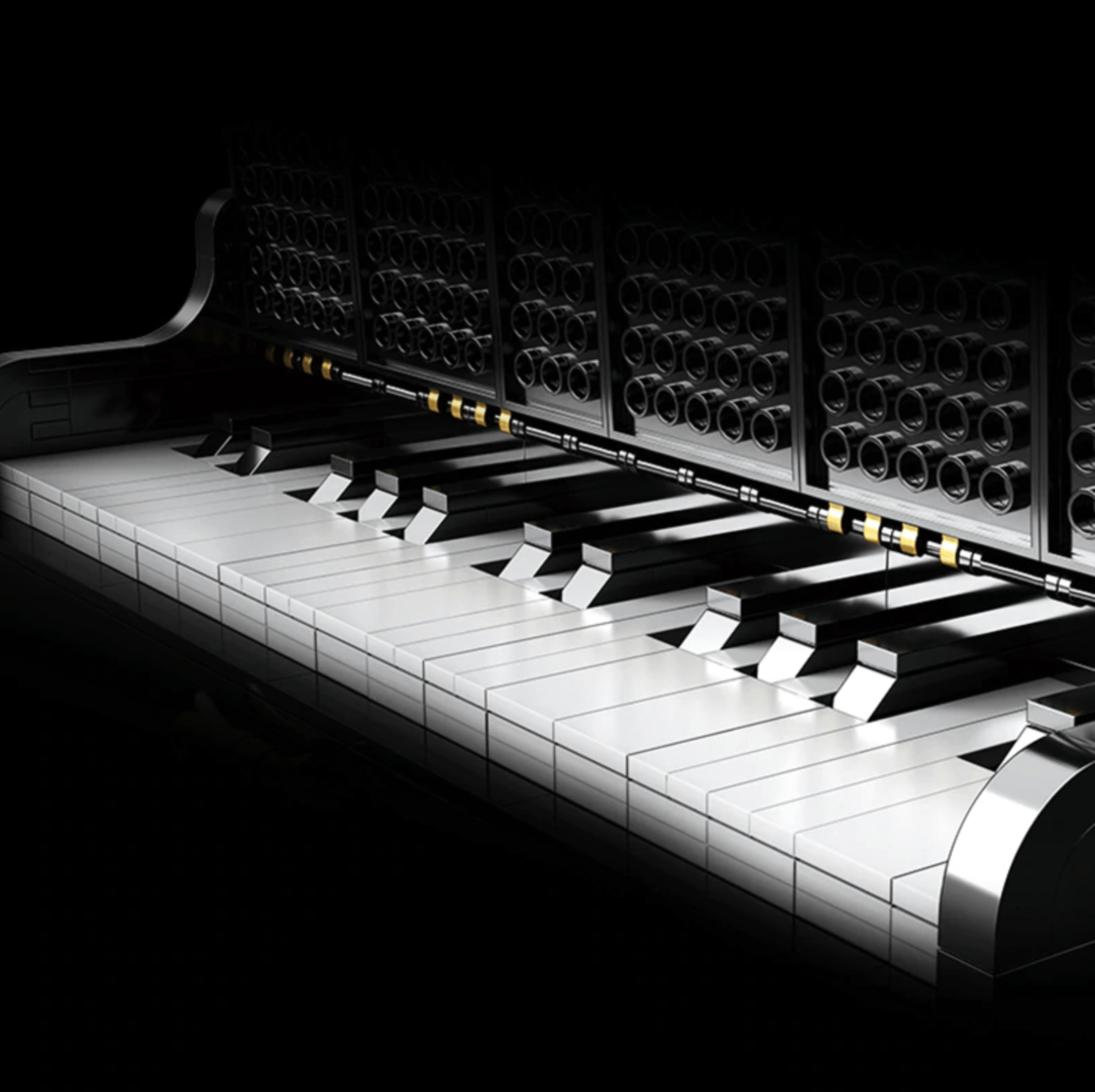 Happy Build xqgq-01 - Self Playing Grand Piano - vue 9 | Power Blockz