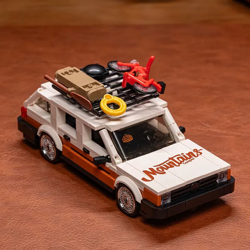 Power Build PB8824 - Retro Camper Wagon - vue 4 | Power Blockz