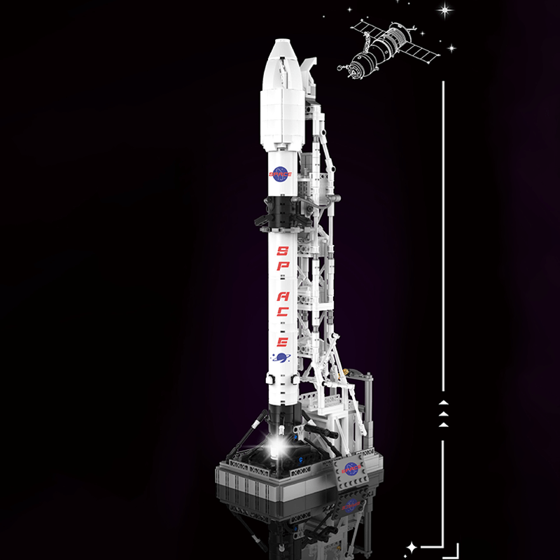 DK 7006 - Moon Landing Program Rocket X - vue 2 | Power Blockz