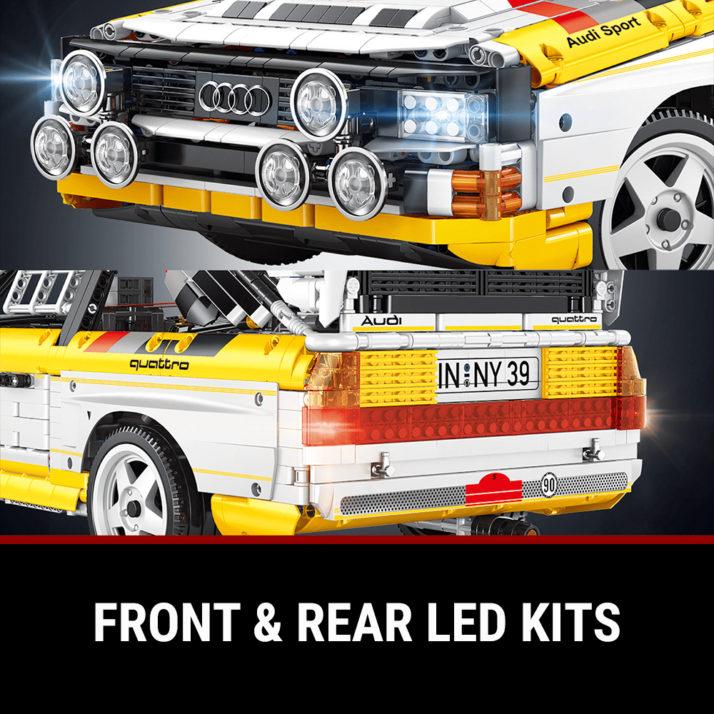 Happy Build YC-23043 - Static Version - Audi Rally Quattro Group B 1984 - vue 2 | Power Blockz