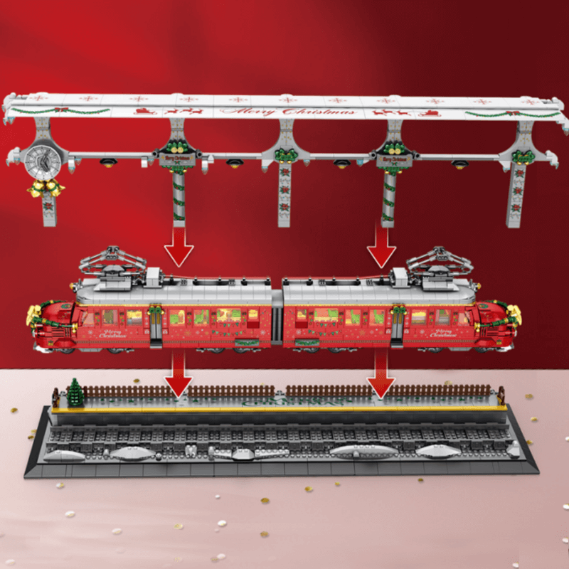 Reobrix 66034 - Christmas Train Set - vue 3 | Power Blockz