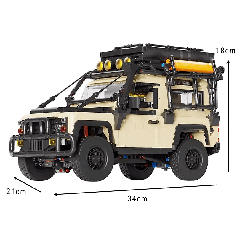 NEXUX D8101 - British All-Terrain Defender 4x4 - vue 7 | Power Blockz