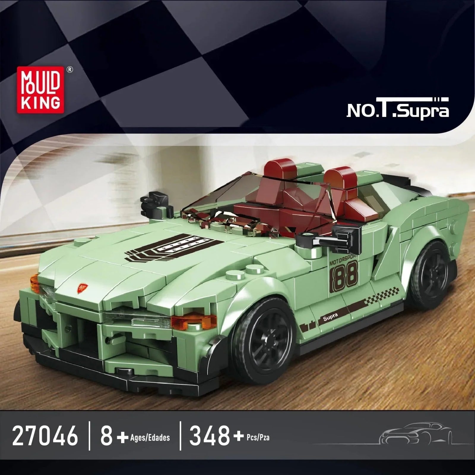Mould King 27046 - Mini JDM Turbo Sport Coupe - vue 2 | Power Blockz