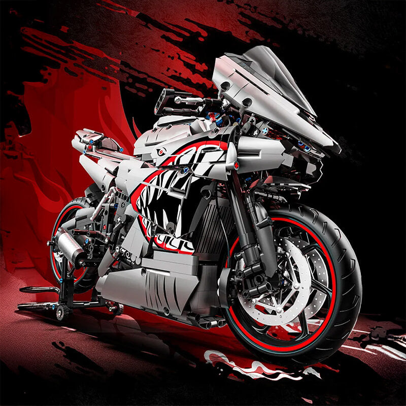 TQM X6601 - Gunmetal Shark Japanese Sportbike - vue 8 | Power Blockz