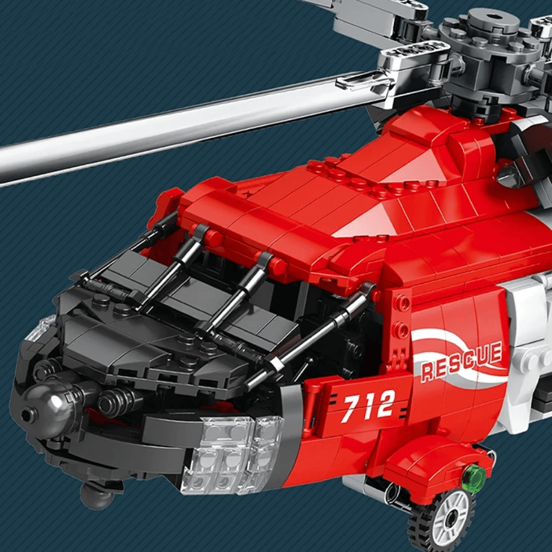 Reobrix 33026 - HH-60J Search And Rescue Aircraft - vue 4 | Power Blockz