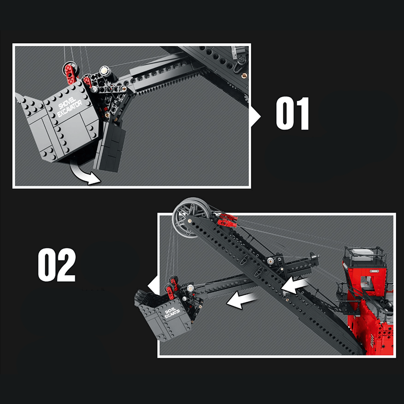 Reobrix 22014 - Heavy Power Shovel Excavator - vue 7 | Power Blockz