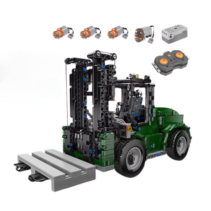 Mould King 20050 - Industrial Heavy Forklift - vue 7 | Power Blockz