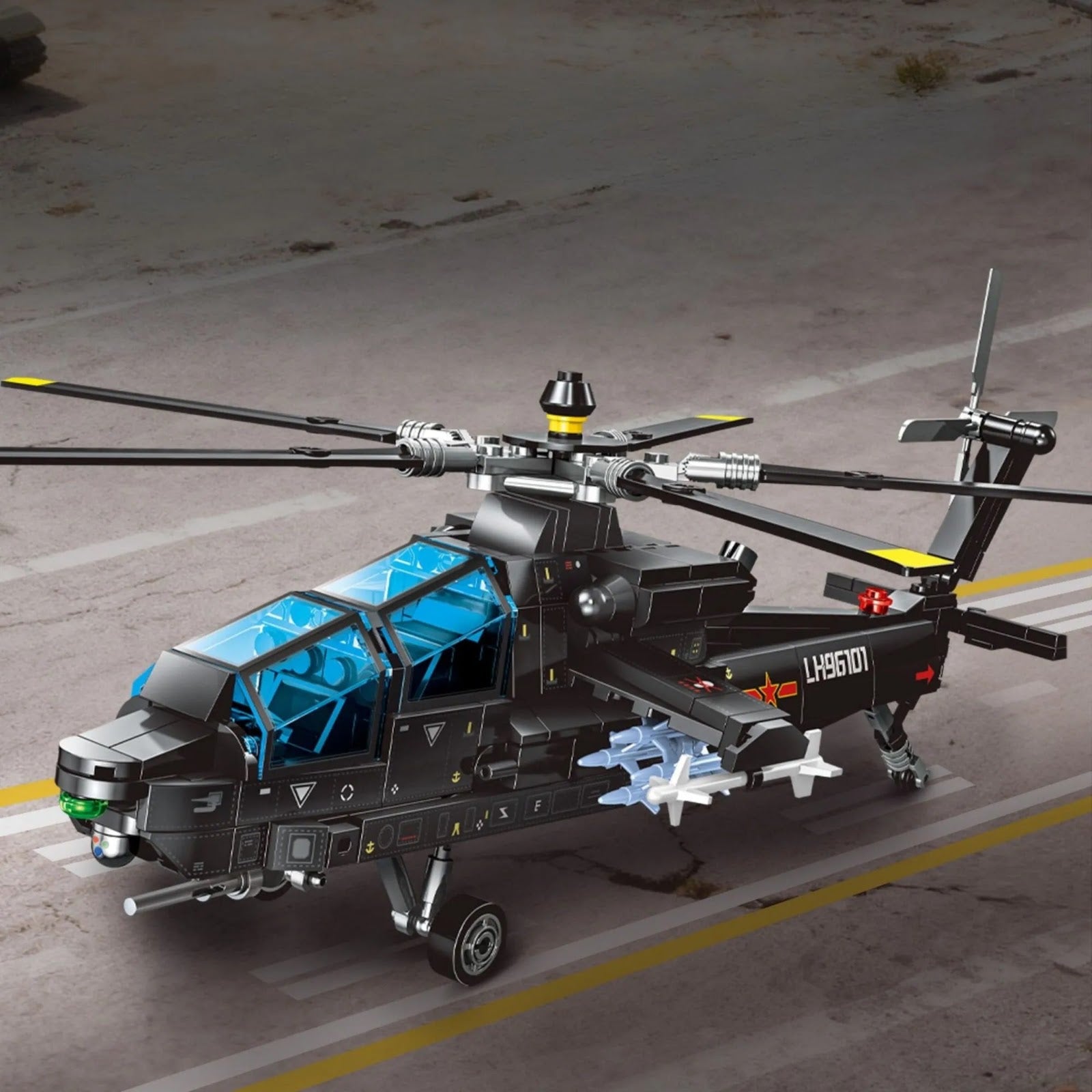 202295 - Z-21 Attack Helicopter - vue 2 | Power Blockz