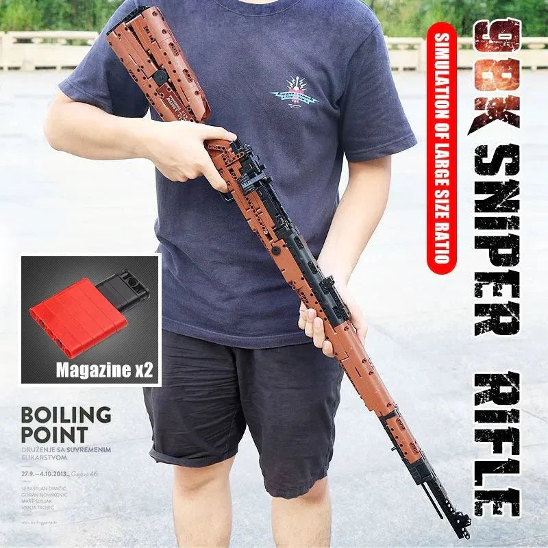 Mould King 14002S - Military Mauser 98K - vue 5 | Power Blockz