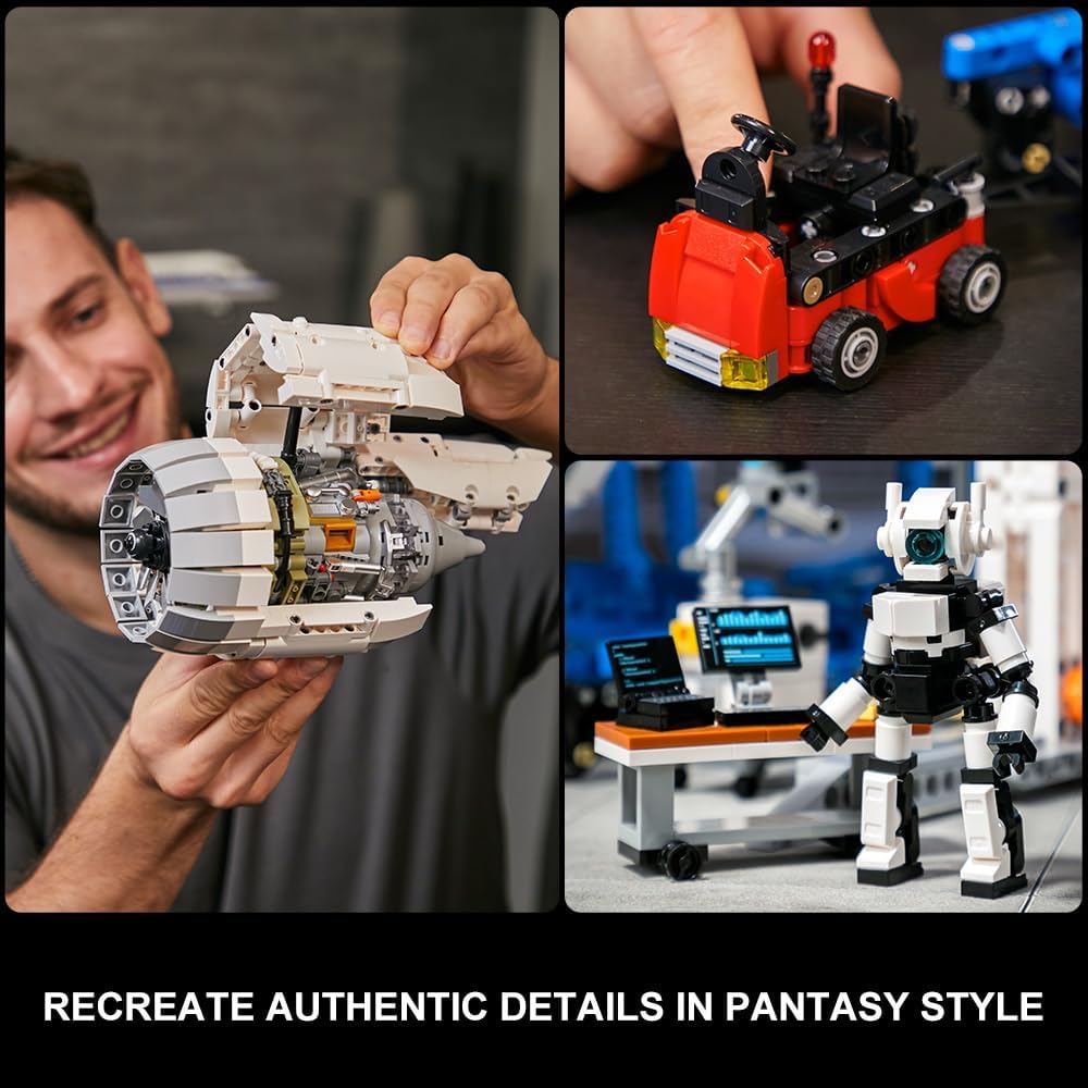 Pantasy 85006 - Aircraft Maintenance Plant Workshop - vue 5 | Power Blockz