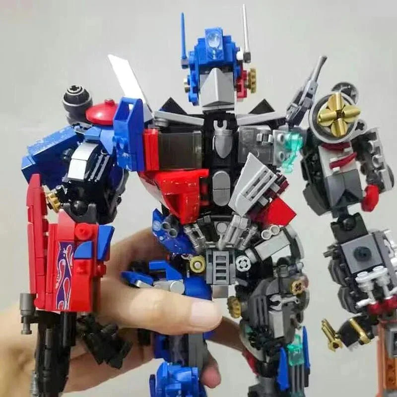 LW 7038 - Optimus Prime Mecha Justice Robot Bricks Toy - vue 2 | Power Blockz