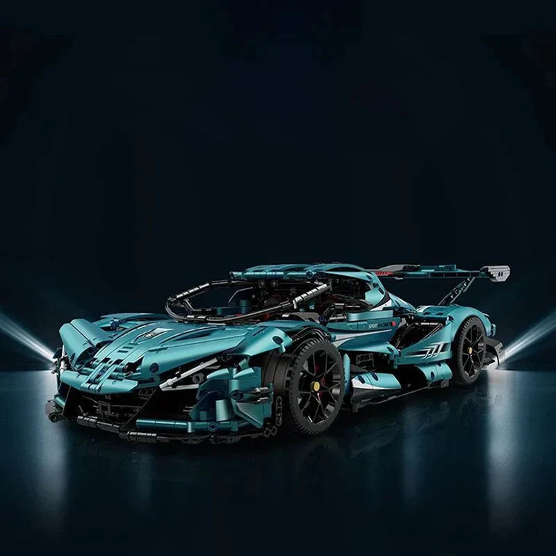 GULY 10612 - Static Version - Blue Track-Only Hypercar - vue 4 | Power Blockz
