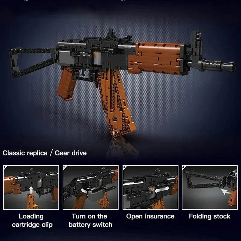 Mould King 14020 - Motorized AK47 - vue 7 | Power Blockz