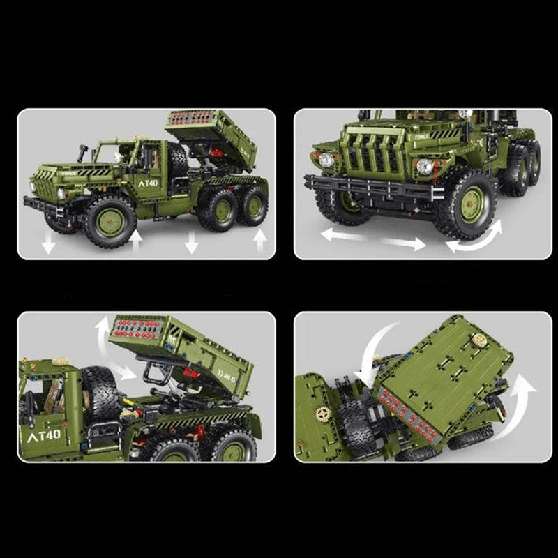 TGL T4011 - Remote Controlled Katyusha Rocket Launcher - vue 11 | Power Blockz