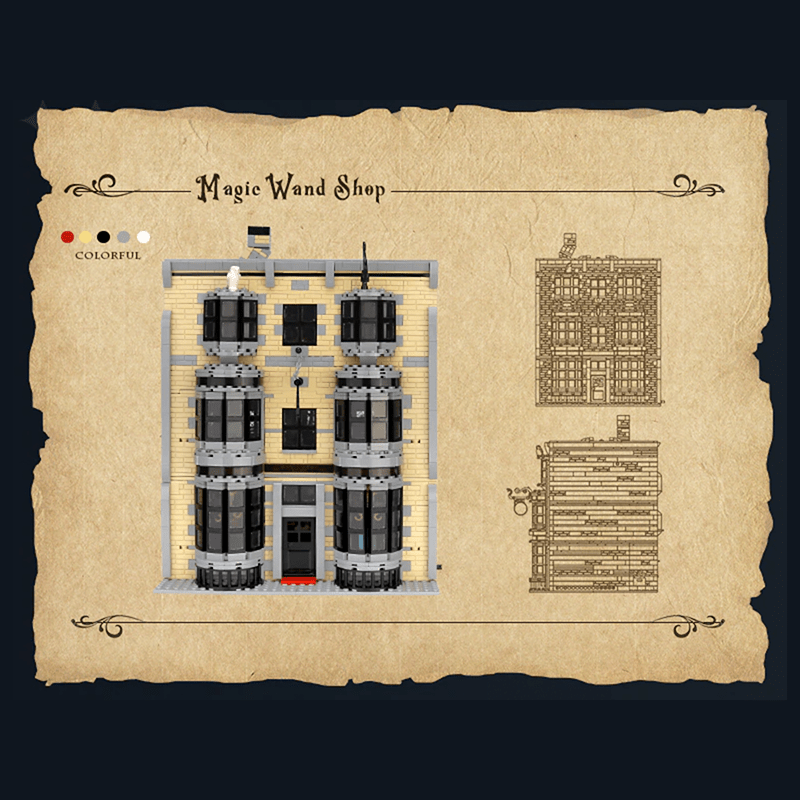 Mould King 16038 - Magic Wand Shop - vue 11 | Power Blockz