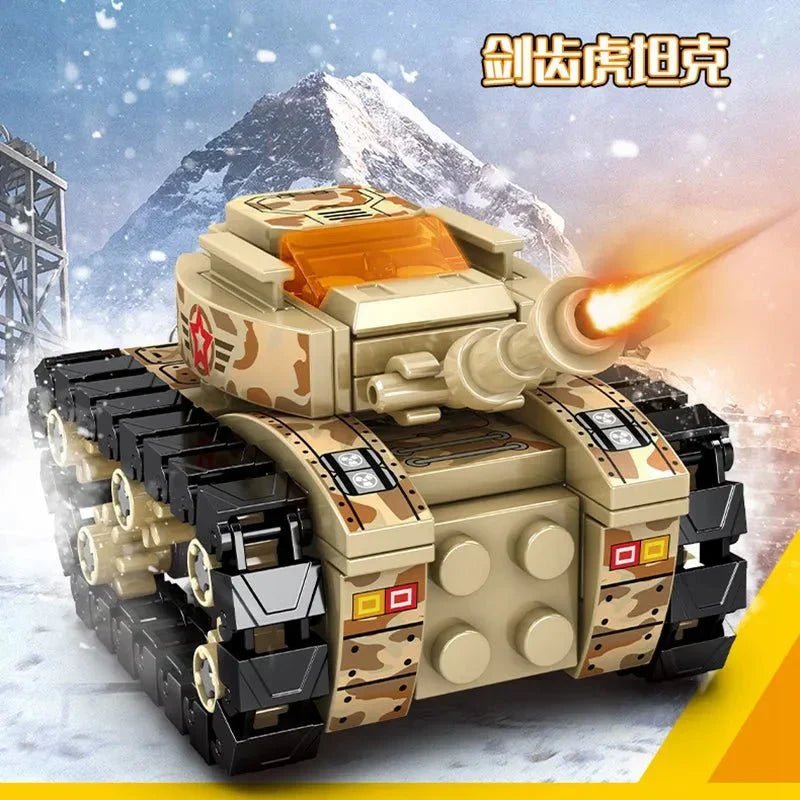Transformers Mechanical Robot Tank Fighter Bricks Toy | 894pcs - Transformers Mechanical Robot Tank Fighter Bricks Toy - vue 5 | Power Blockz