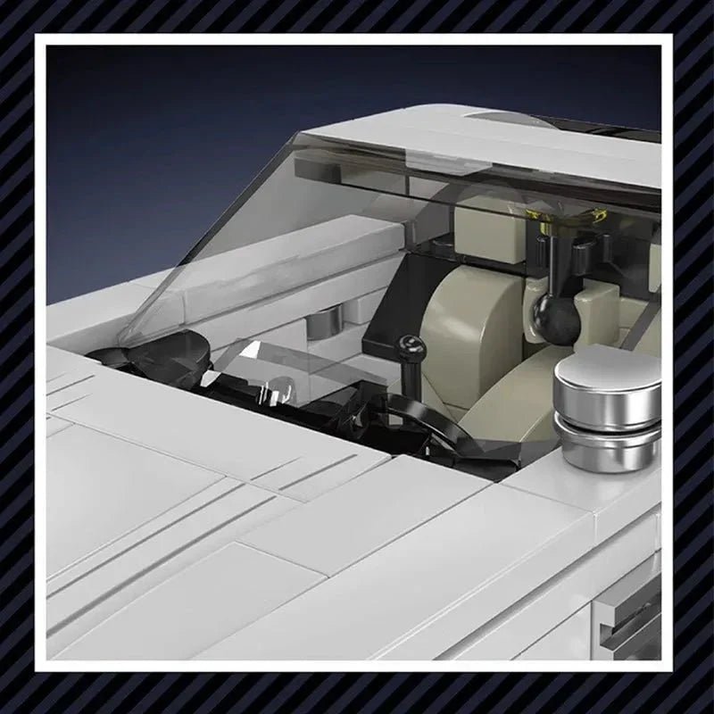 Mould King 27037 - Mini Classic Gullwing - vue 5 | Power Blockz