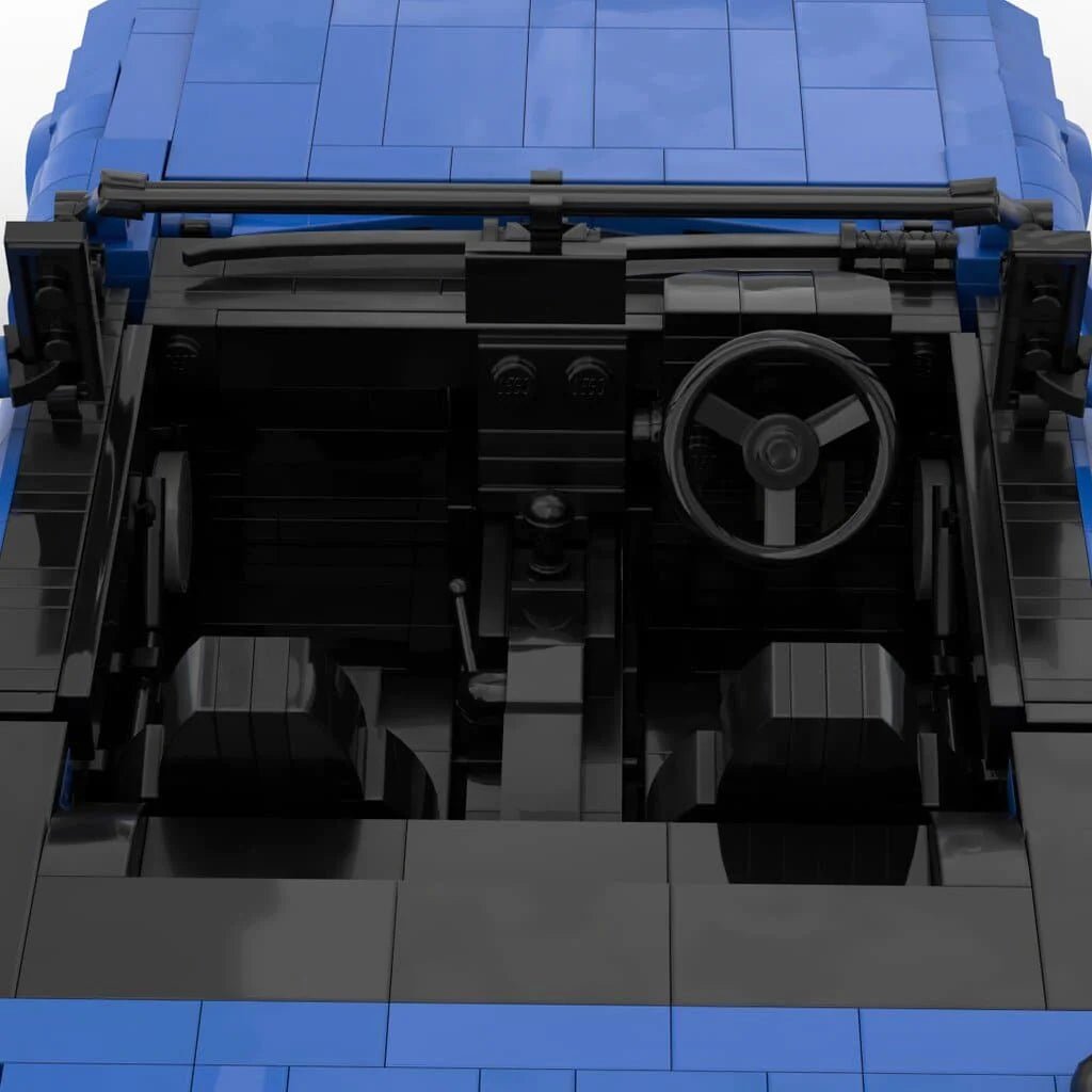 GOBRICKS MOC 27076 - Blue - JDM MX5 Roadster – 90s Edition - vue 3 | Power Blockz