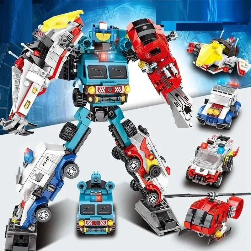 Mecha Car Transformation City Robot Warrior | 732pcs - Mecha Car Transformation City Robot Warrior - vue 5 | Power Blockz