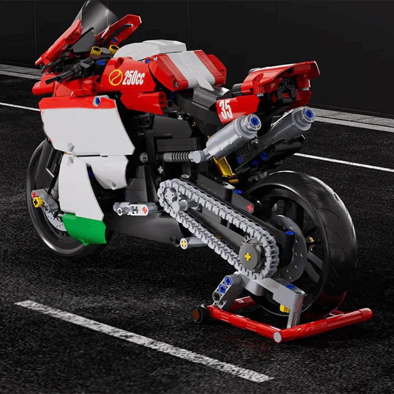 Panlos 76001 - Track-Ready Sport Bike - vue 3 | Power Blockz