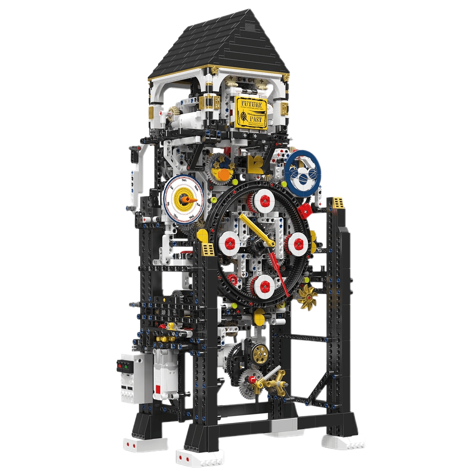 Mould King 10159 - Motorized Cyberpunk Mechanical Clock - vue 2 | Power Blockz
