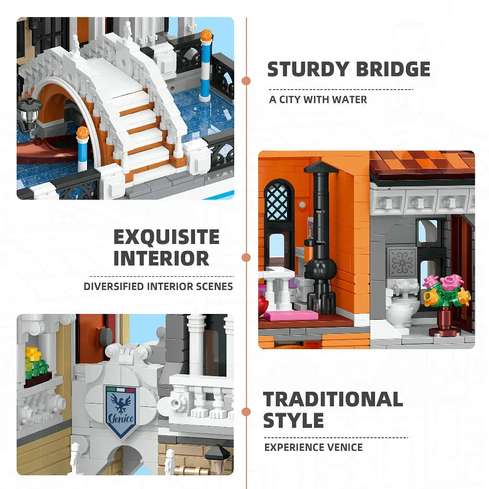 JIESTAR 57025 - The Little Venice Modular Buildings - vue 5 | Power Blockz