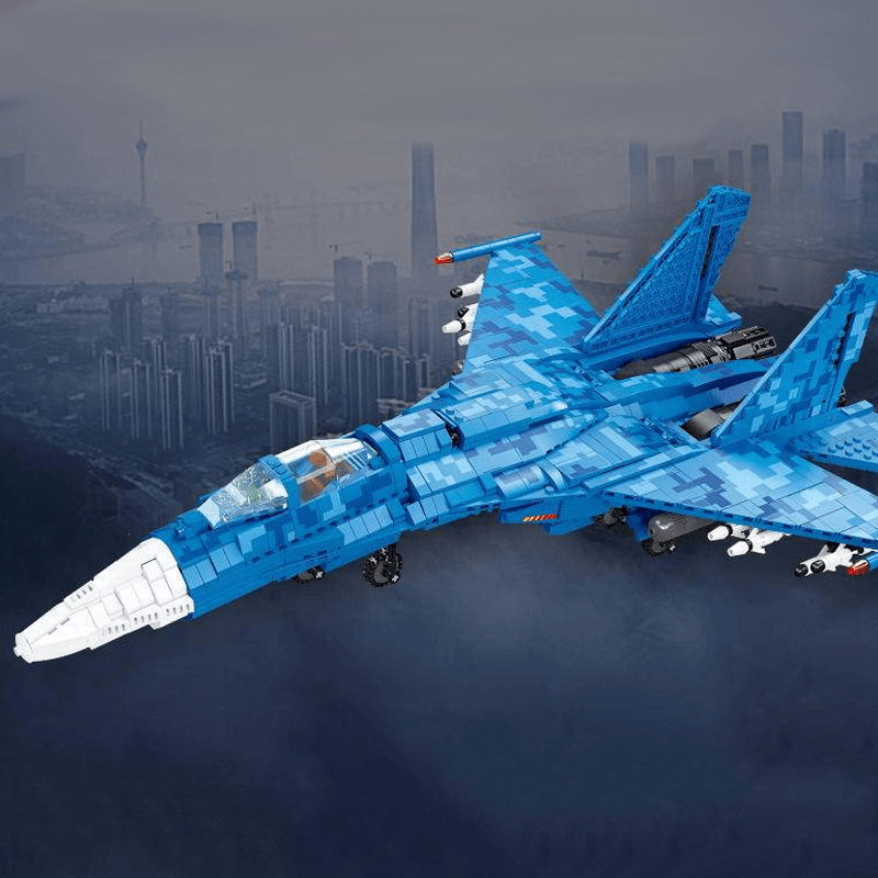 Jiestar JJ61050 - SU-35 Fighter - vue 8 | Power Blockz