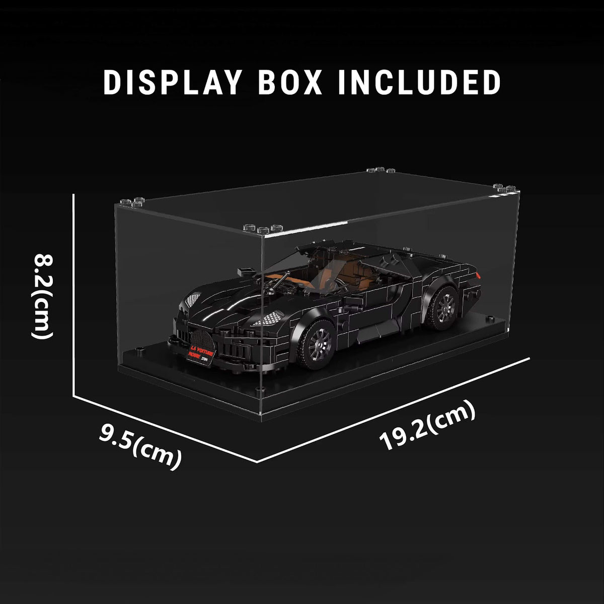 Mould King 27096 - La Voiture Noire Hypercar - vue 5 | Power Blockz
