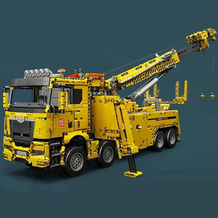 Mould King 17028 - Red - RC Rescue Utility Truck - vue 5 | Power Blockz