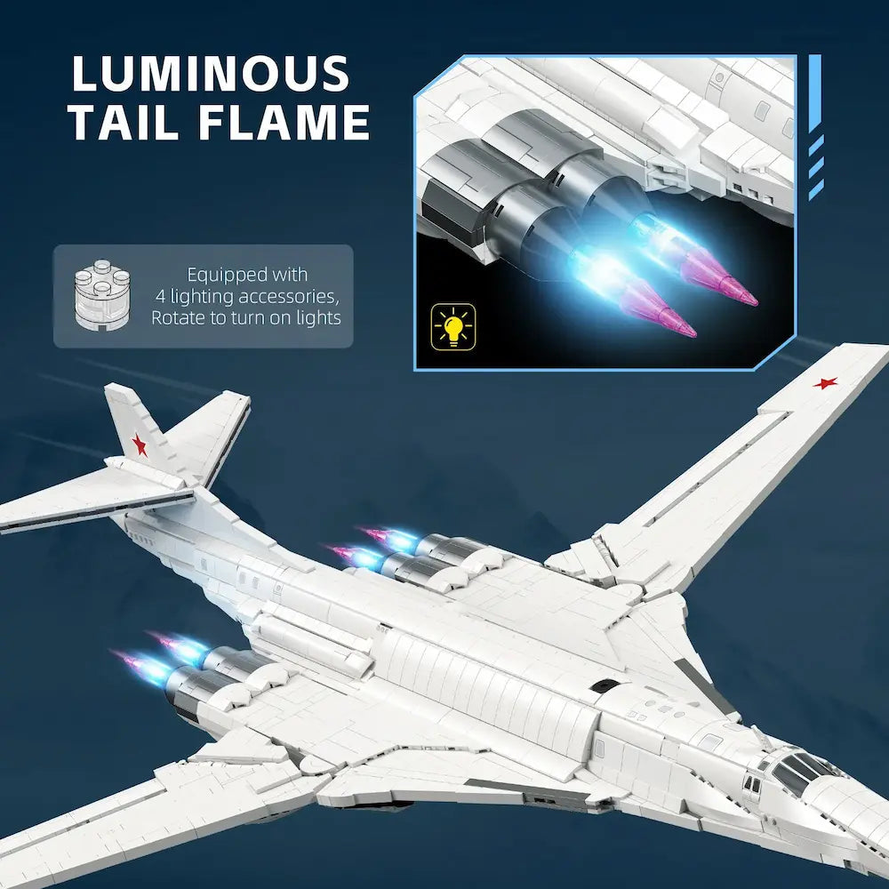 JIESTAR JJ9226 - Tu-160 Bomber - vue 4 | Power Blockz