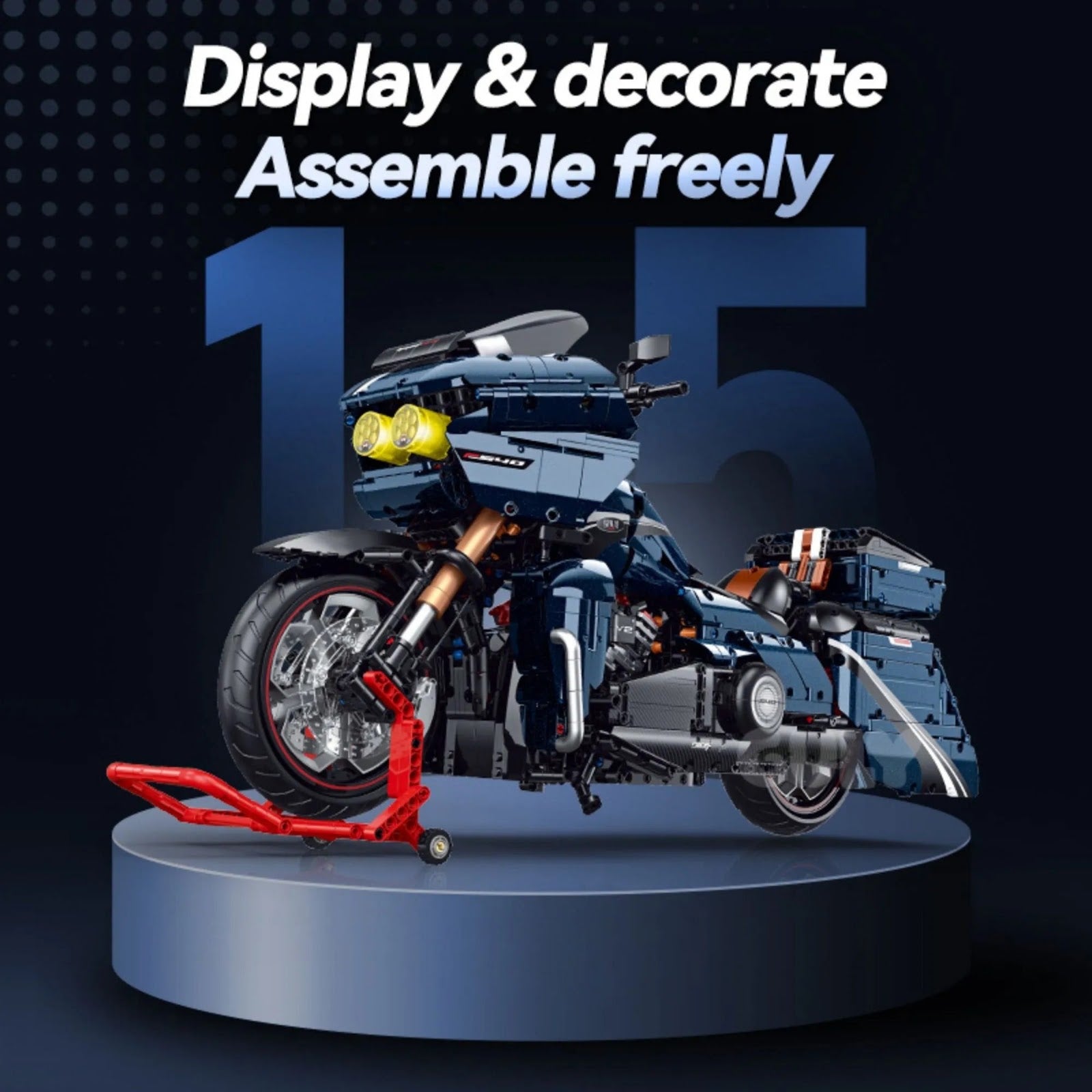 GULY 60540 - Harley Highway Road Glide Dual-Light - vue 3 | Power Blockz