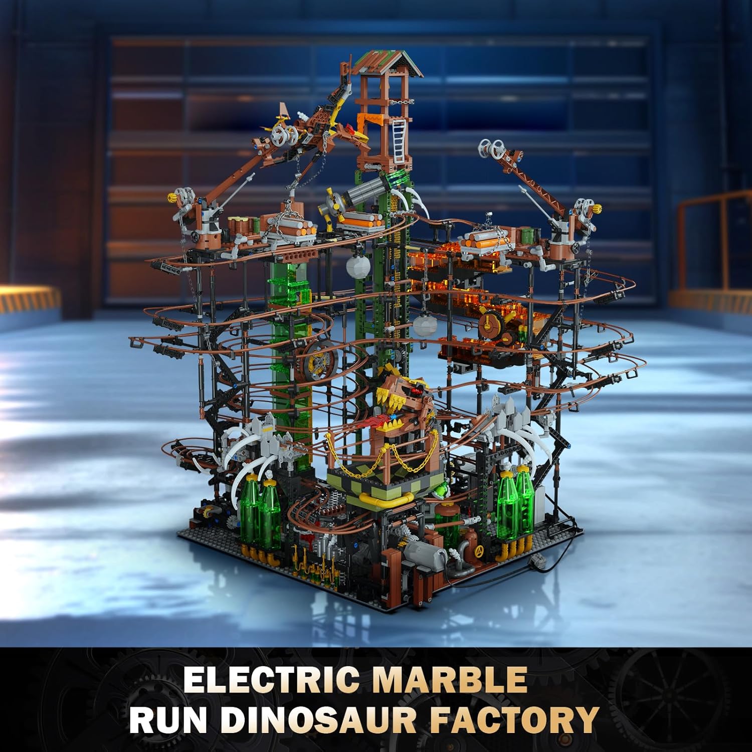 JMBricklayer 70003 - Grand Steampunk Marble Run - vue 3 | Power Blockz