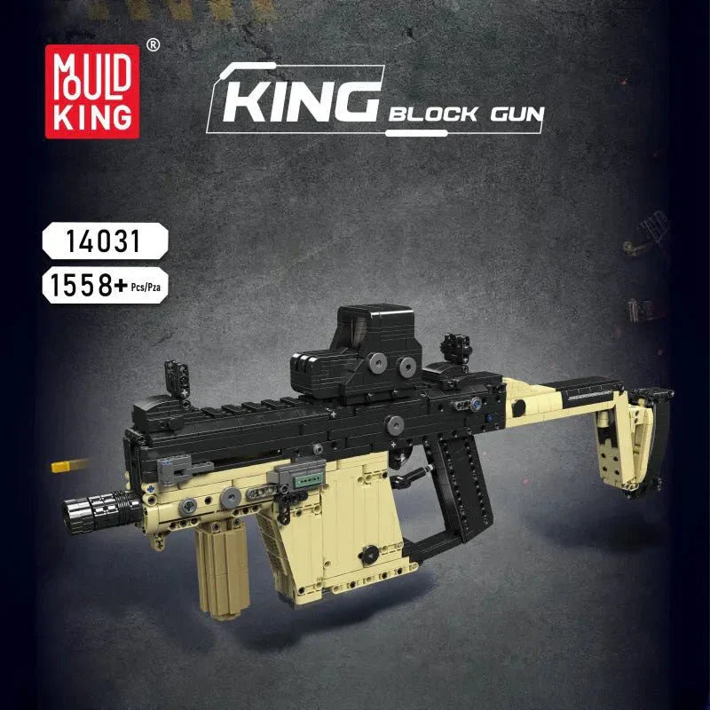 Mould King 14031 - Motorized KRISS Vector SMG - vue 2 | Power Blockz
