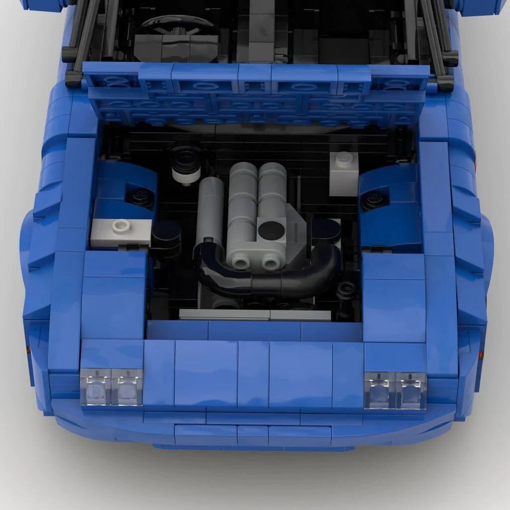 GOBRICKS MOC 27076 - Blue - JDM MX5 Roadster – 90s Edition - vue 5 | Power Blockz