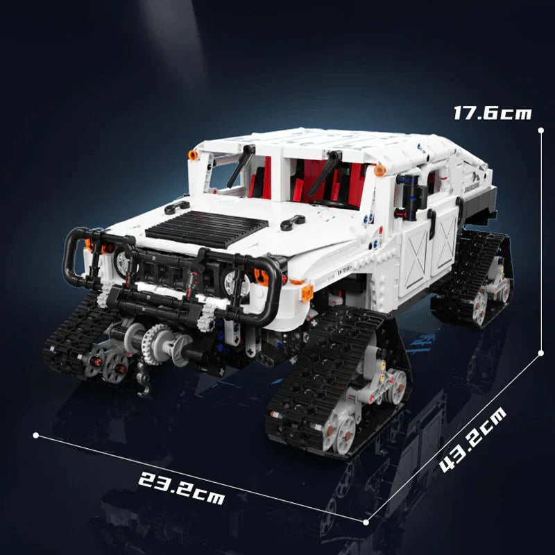YongLeXing 11044 - Arctic Expedition Off-Road SUV - vue 3 | Power Blockz