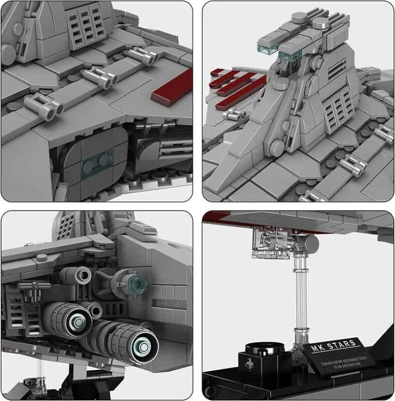 Mould King 21074 - Republic Attack Carrier - vue 4 | Power Blockz