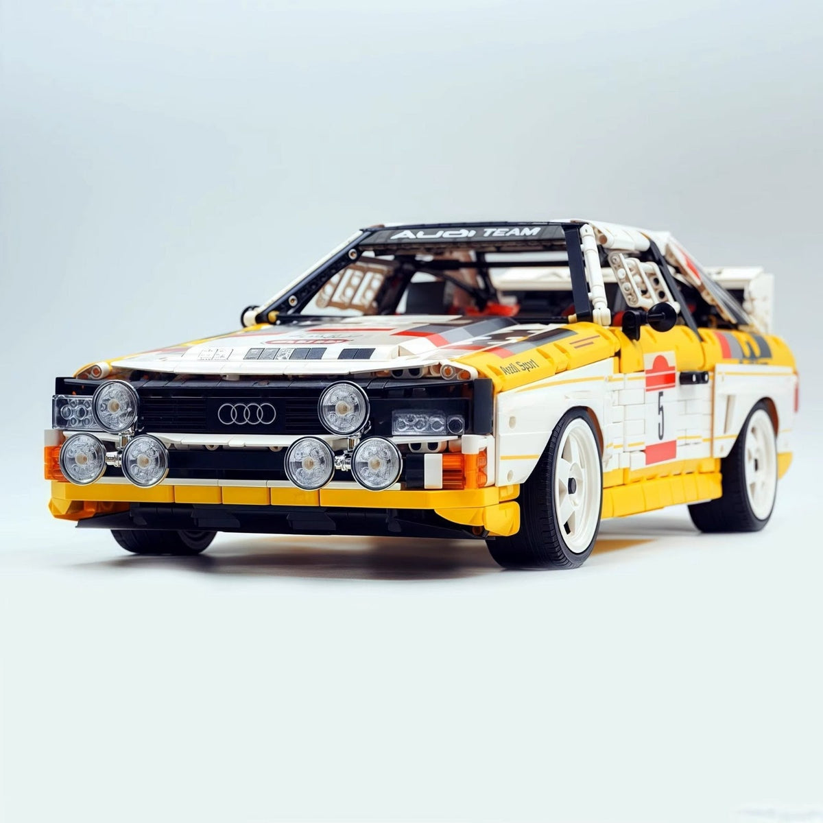 Happy Build YC-23043 - Static Version - Audi Rally Quattro Group B 1984 - vue 15 | Power Blockz